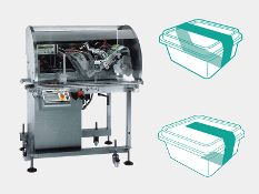 Combinación con máquina SleeverEl HI-700 se puede combar con máquinas tipo sleever/empaquetadoras。El exclusive paquete de comunicación de软件和硬件así como la facilidad de conexión mediante múltiples conectorres hacen de la combinación de estas máquinas un proceso conacfiable y seguro。