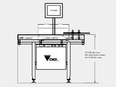 Frame heightTo cater for various height production lines, there are three frame height options. The standard height frame gives a conveyor height range of 755-920mm, medium frame 850-1015 and the tall frame option gives a conveyor height range of 945-1110mm.
